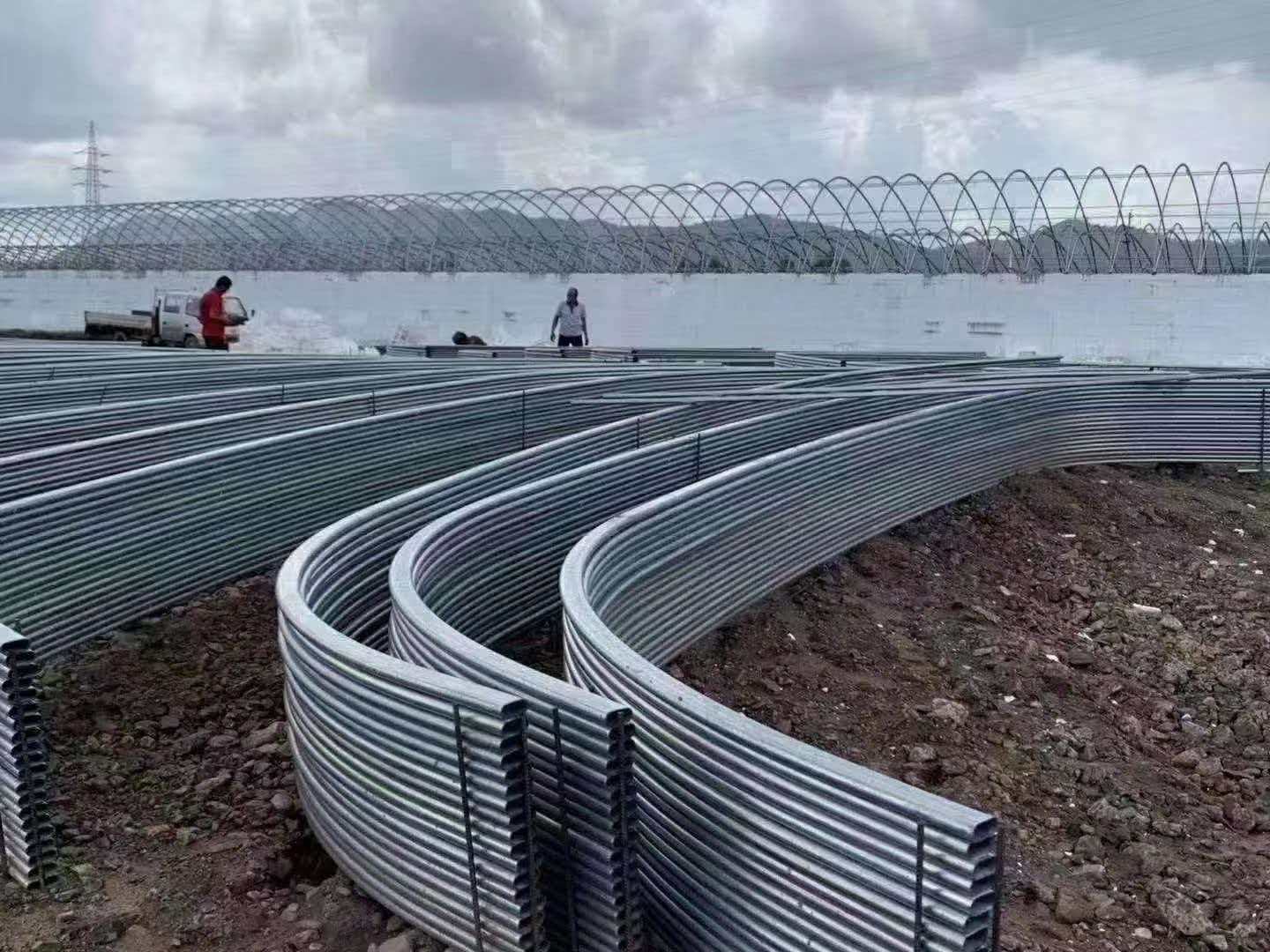 Tub eliptic galvanizat cu perete subțire